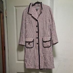 Rabbit Rabbit Rabbit Women's Checkered Trench Coat